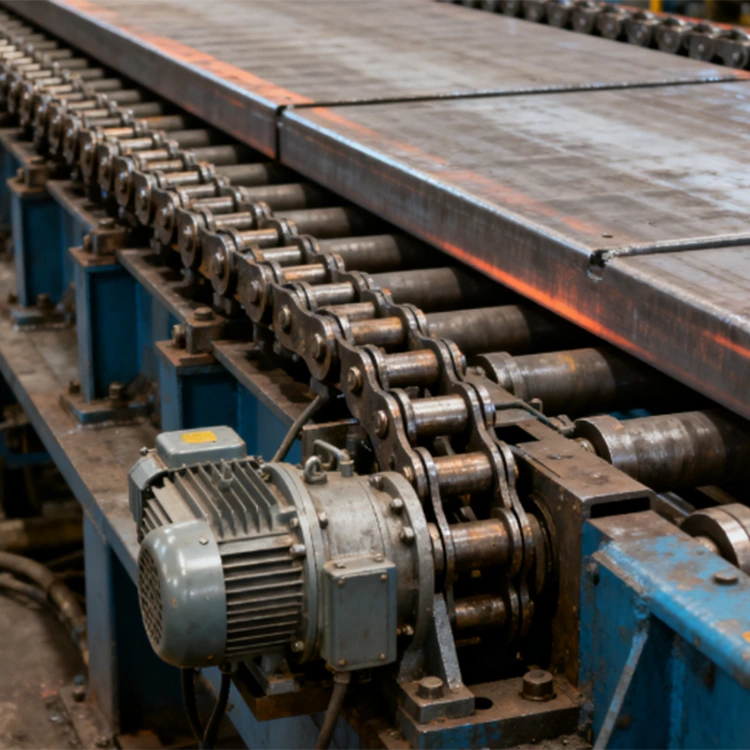 Cama fria tipo corrente de transporte